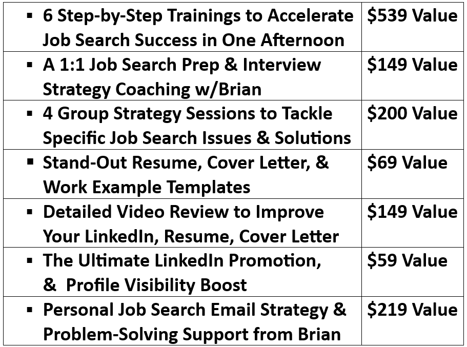 Curated visual reference: Picture Idea: The Brave 5 Step Job Search Sales Page
