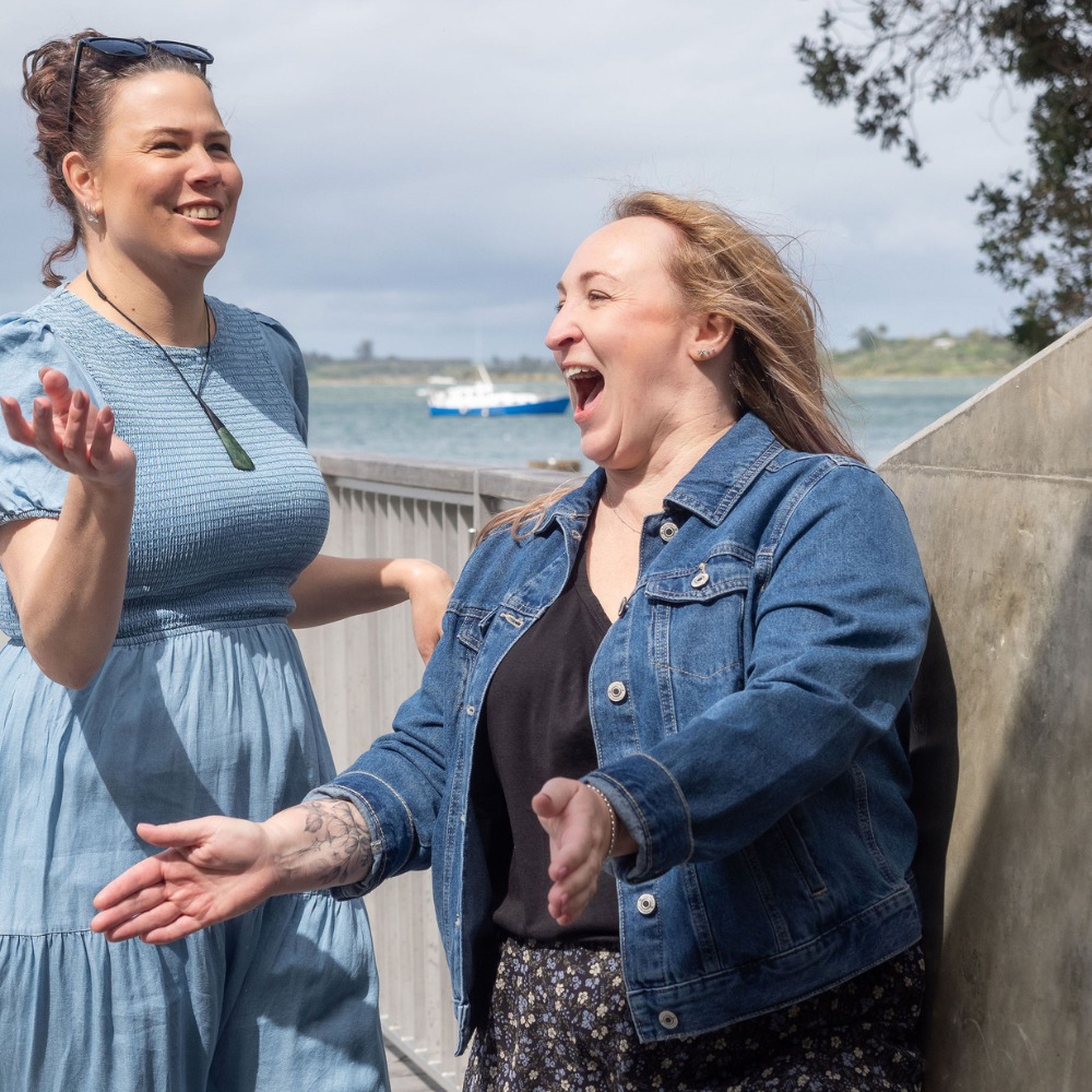 Marianne & Toyah celebrating