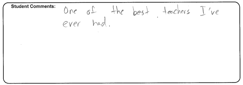 One of the best teachers I've ever had.