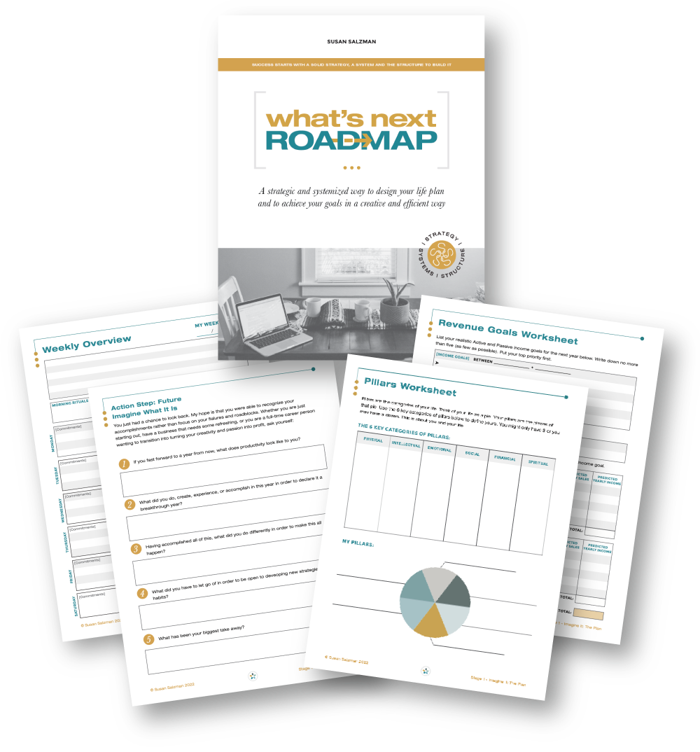 What's Next Roadmap workbook sample pages