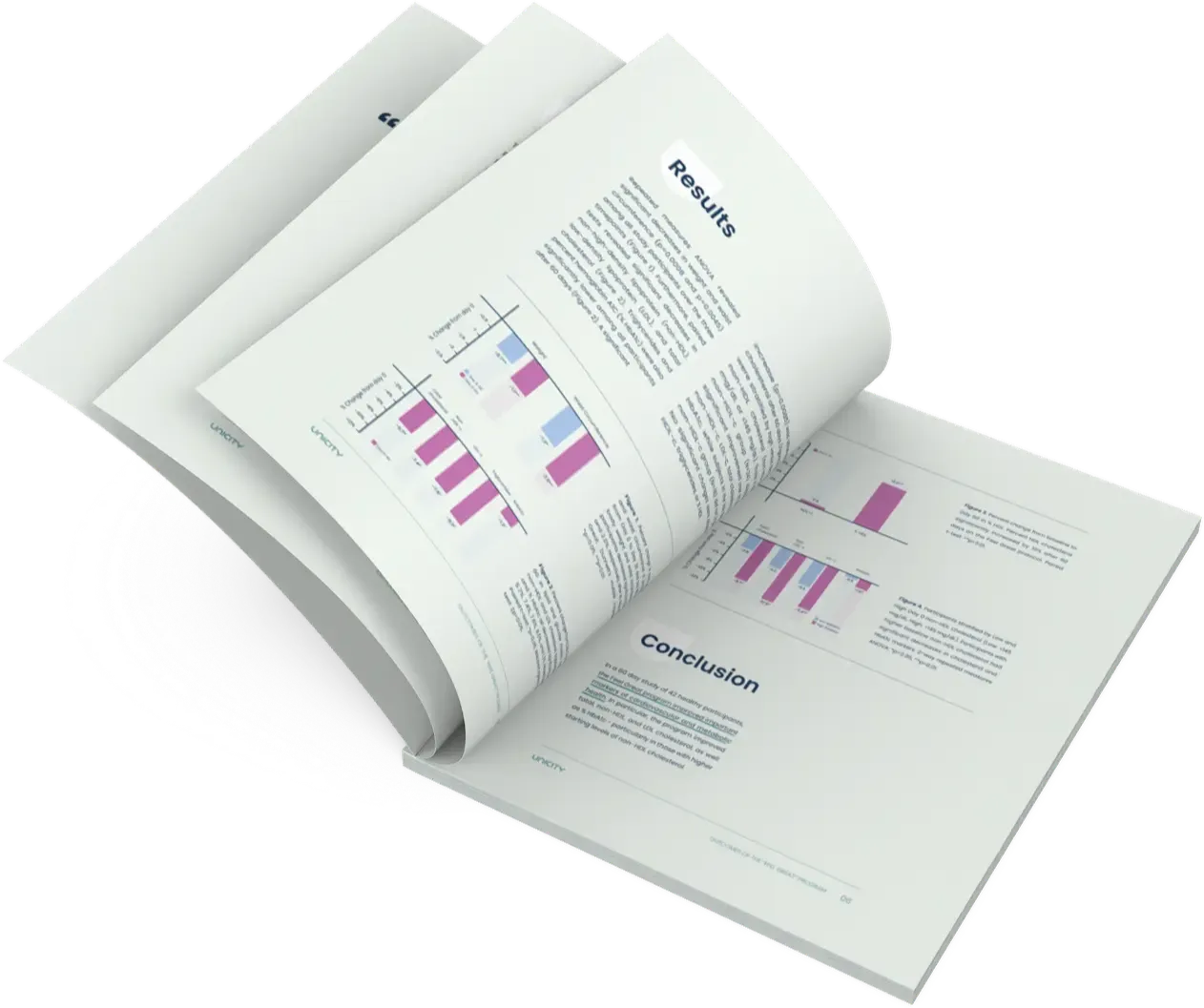 image of the 60 day study showing the pages inside the 7 page document of Transform Your Health with the Feel Great System: 60-Day Cardiometabolic Study