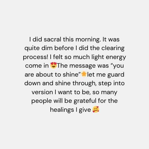Chakra Healing Practitioner student success story