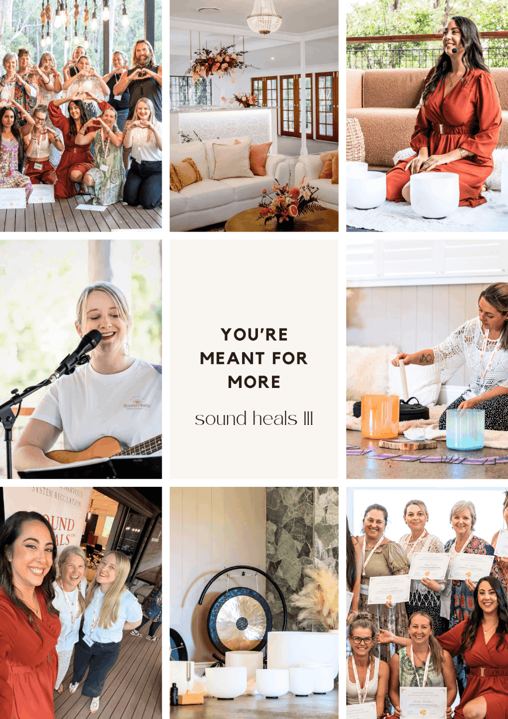 Sound heals session photos, certificate giving, showcasing of talents from the students , students trying out to lead a sound healing session and all great happenings in Holistic Wellness Academy