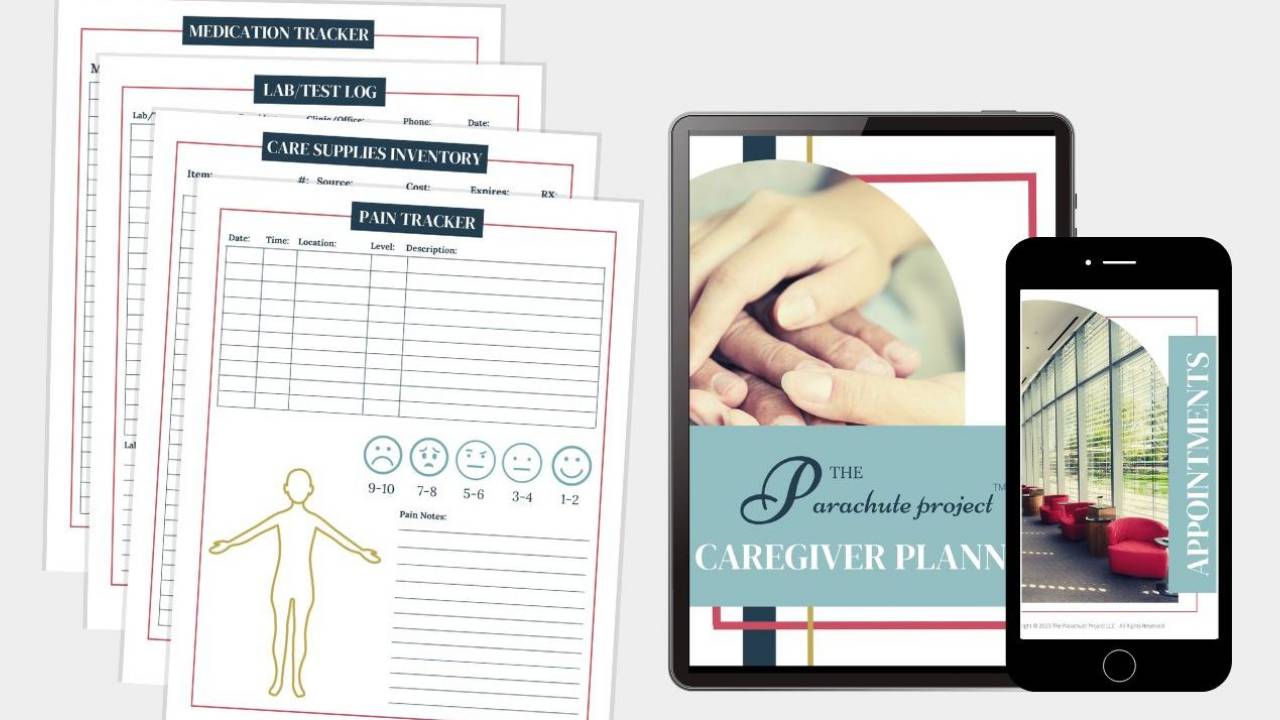 Caregiver Planner On tablet & Phone