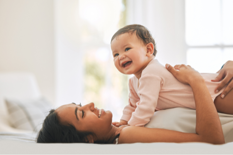 Baby during tummy time at Walky Talky Therapy Hub in Perth, building strength, motor skills and early development with physiotherapy support.