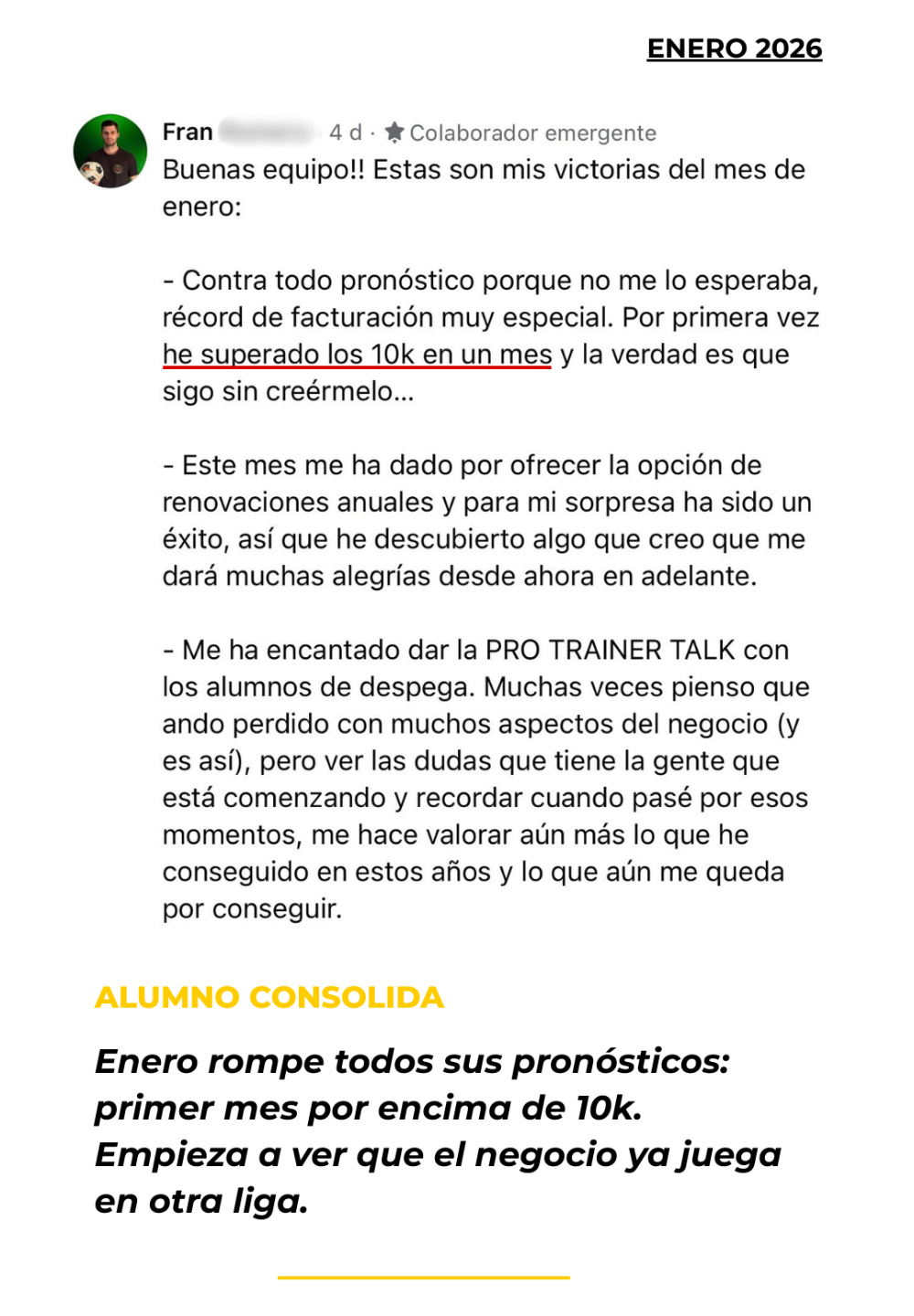 opiniones academia entrenadores online