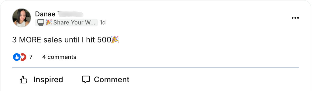 Danae testimonial screenshot