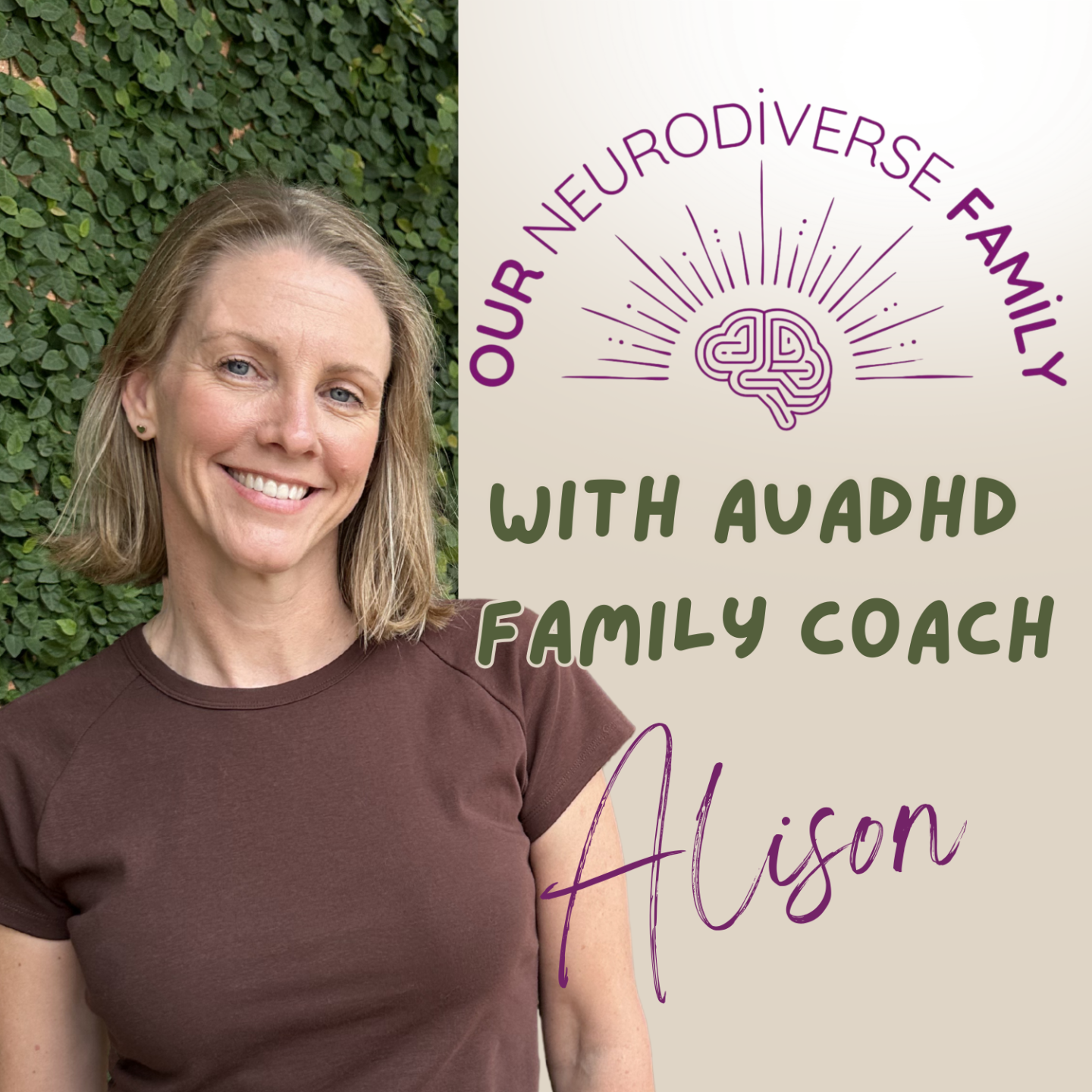 White text over a purple background that reads 'The Incremental Shift Podcast' next to an image of Alison Balson wearing a pink sweaterm holding a coffee cup in her hands smiling at the camera