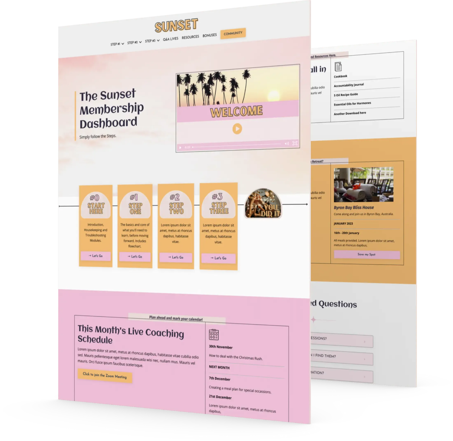 Kajabi Permissions Page Template - Lockable Page Template