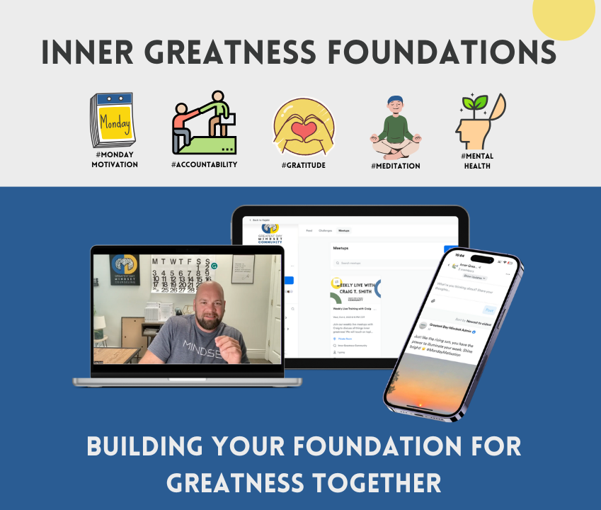 computer and phone versions of the inner greatness community app