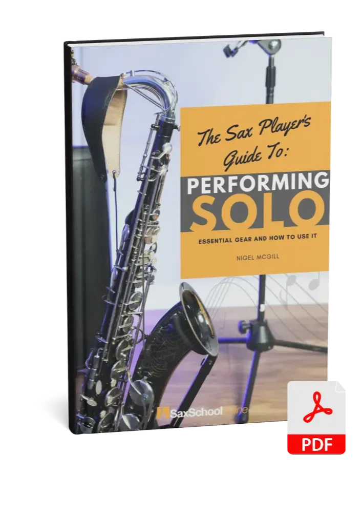 Nigel McGill Sax School Tutor for online saxophone lessons.