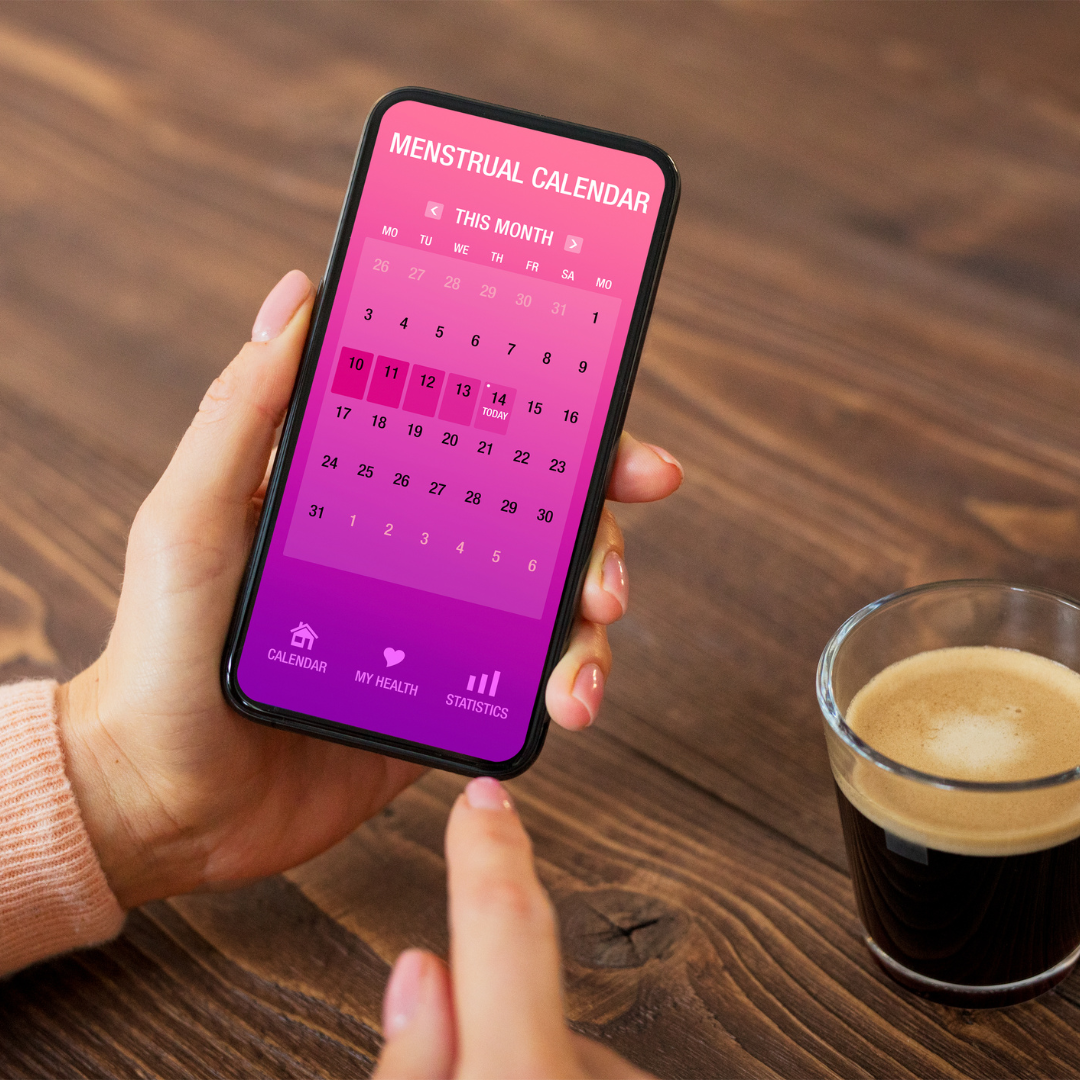 Women with period app