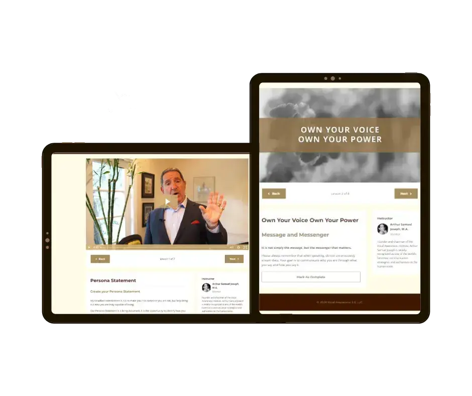 Online Courses - Vocal Awareness® Mastery Tools System