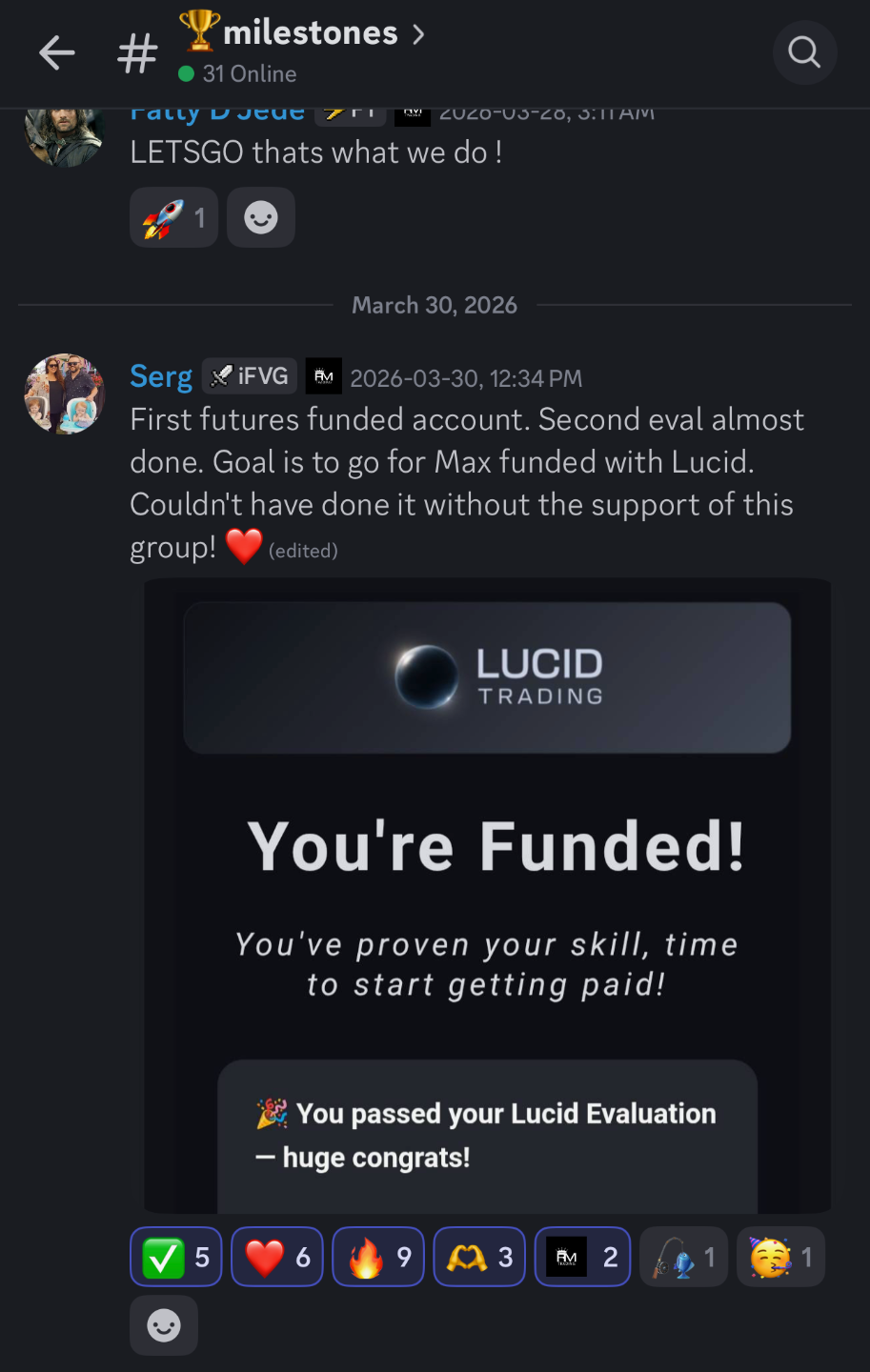 Serg First Futures Funded Account