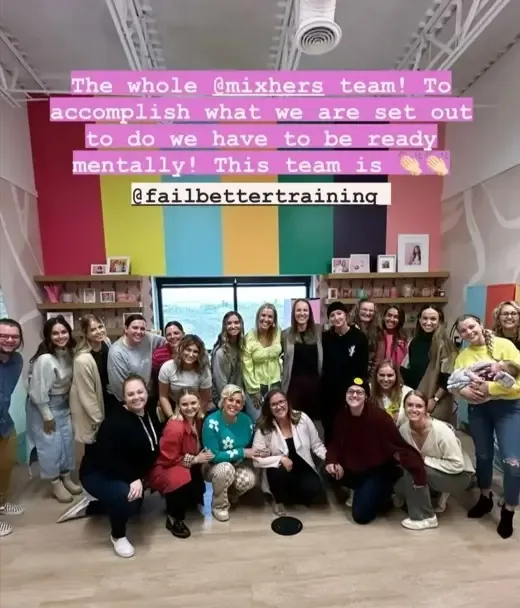 Dr. Ashley Kuchar with the Mixhers team