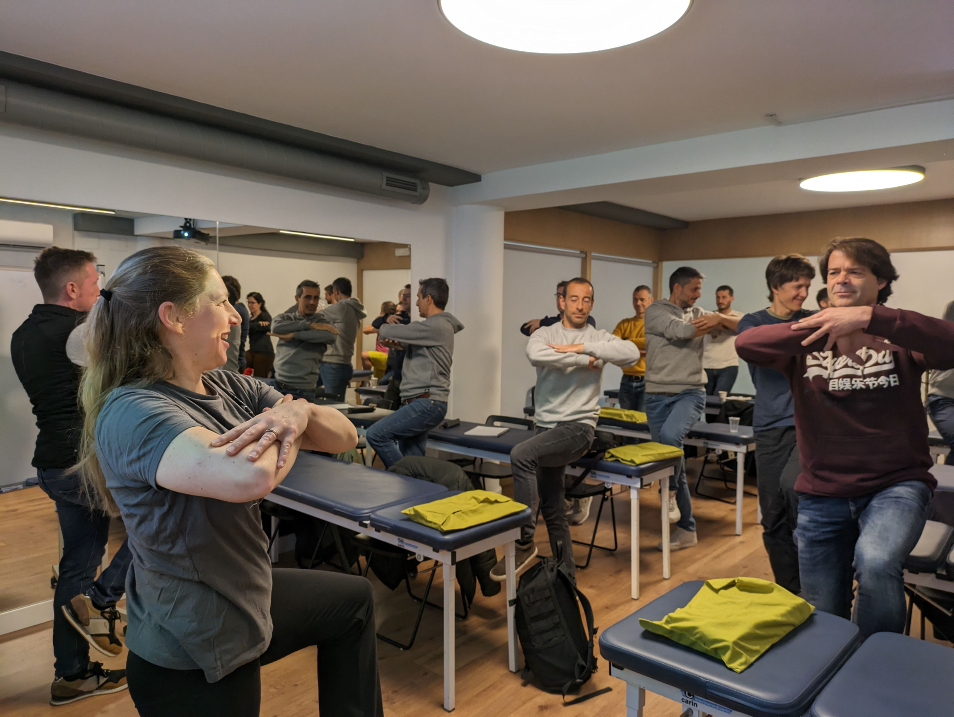 Gila teaching osteopaths in Spain