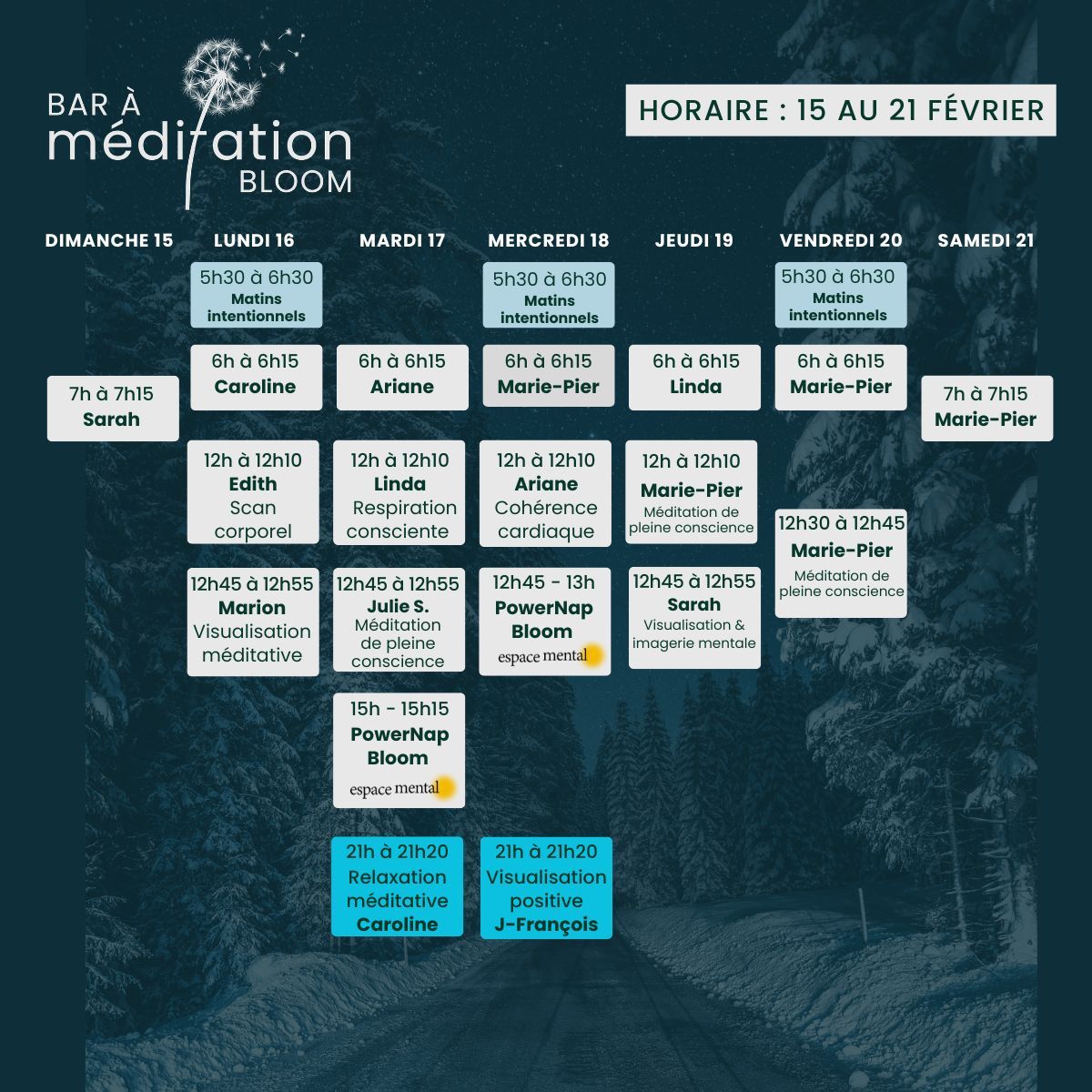 bar a meditation Bloom pause bien-être