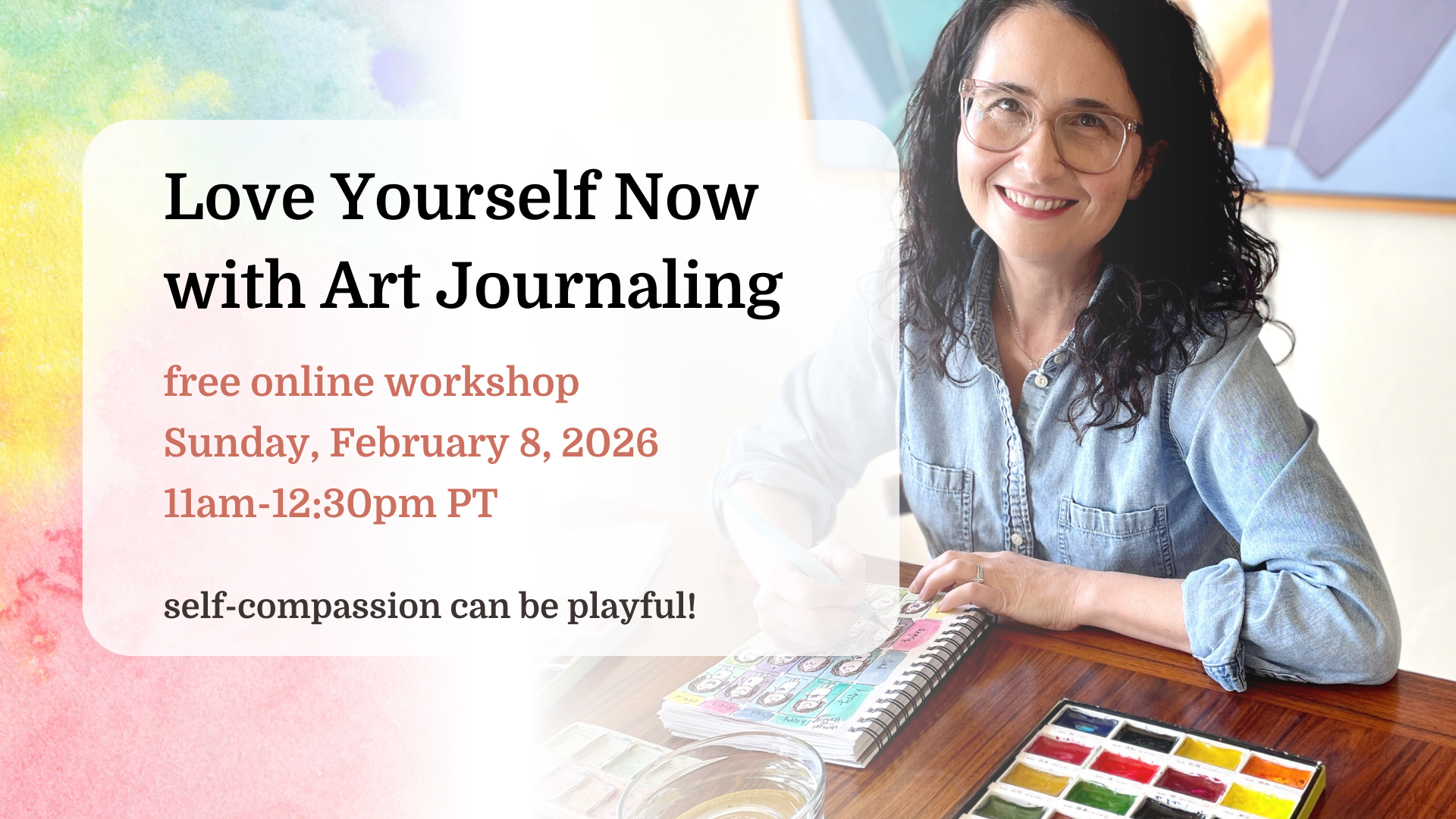 love yourself now with art journaling