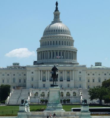 US Capitol Building against a blue sky