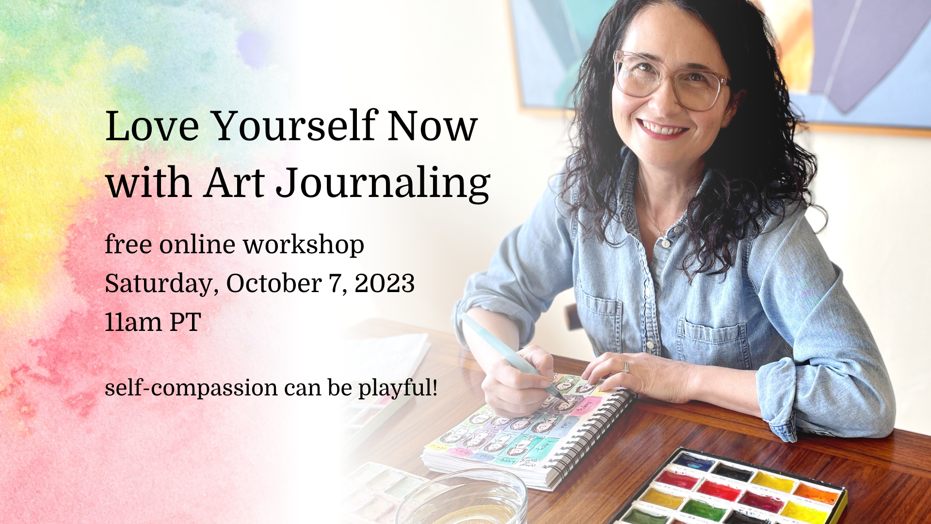 love yourself now with art journaling