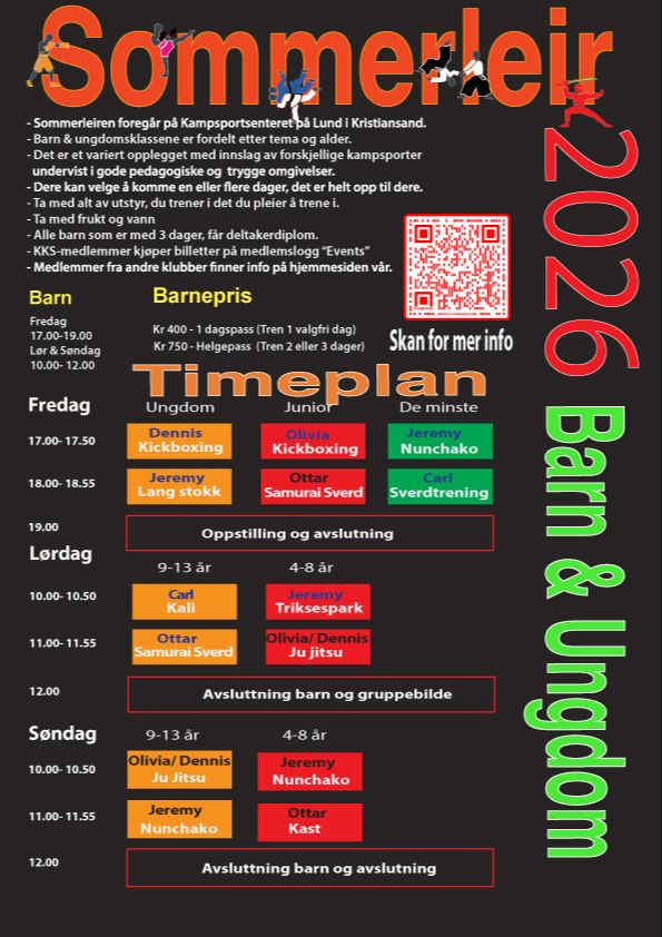 Foreløpig timeplan