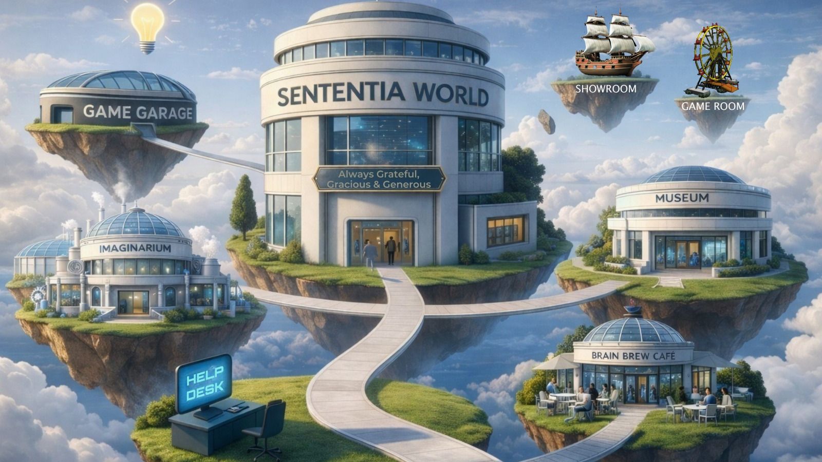 join the game garage in the all new sententia world