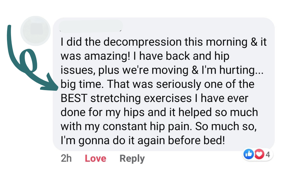 Testimonial screen shot
