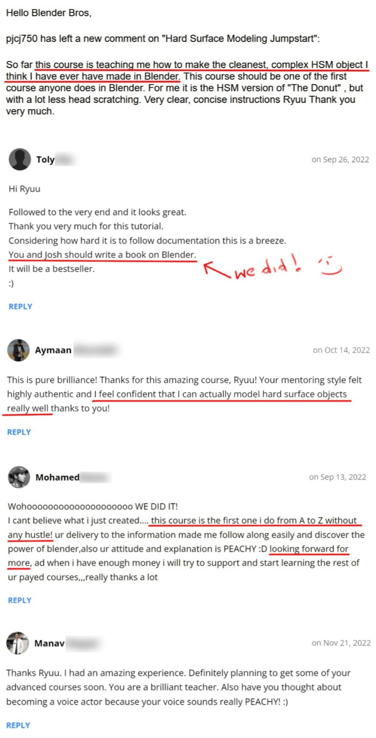 Blender Bros Hard Surface Modeling Courses & Resources