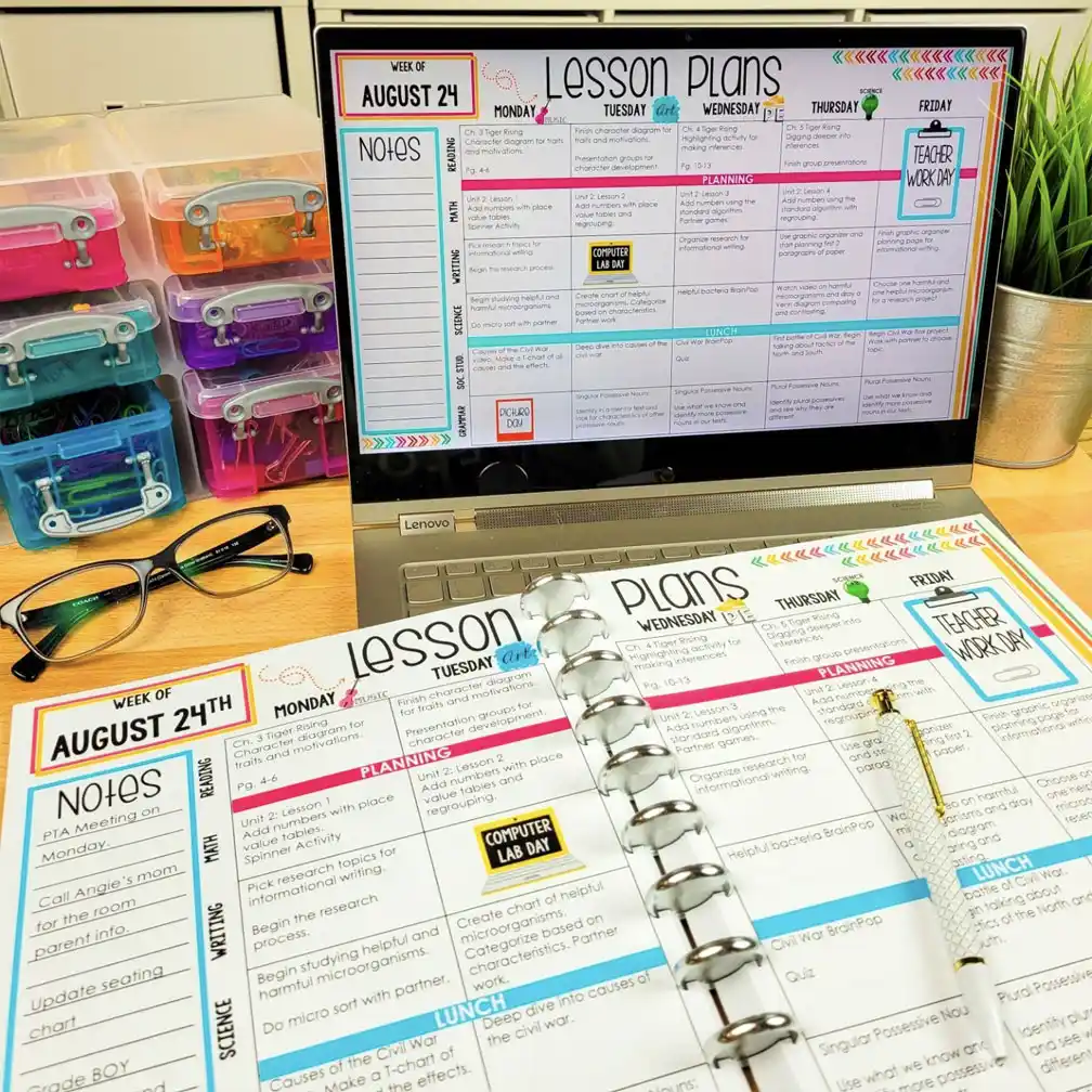 Personal Wide Ring YEAR OVERVIEW PLANNER Printable Insert Set