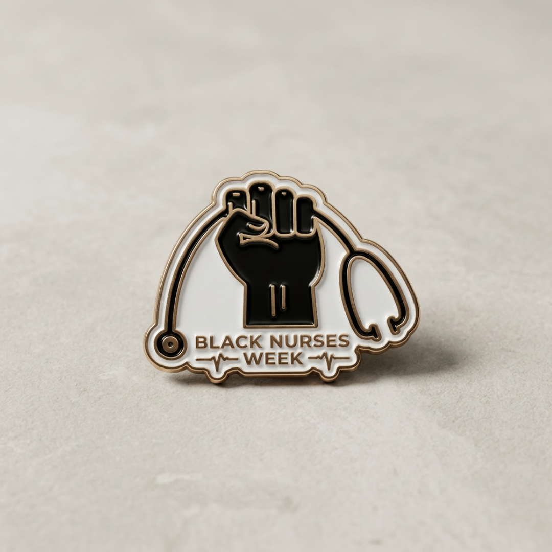 Black Nurses Week Logo Lapel Pin