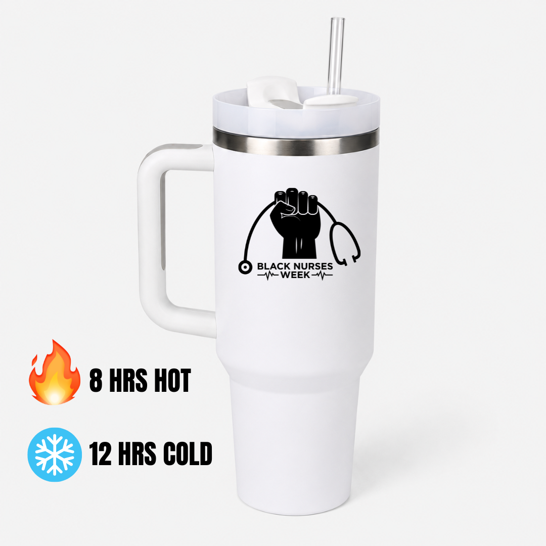 Black Nurses Week 40 oz H2 Tumbler