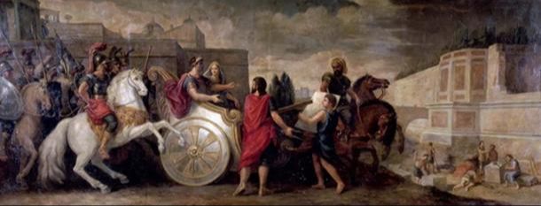 Nebuchadnezzar organising his army