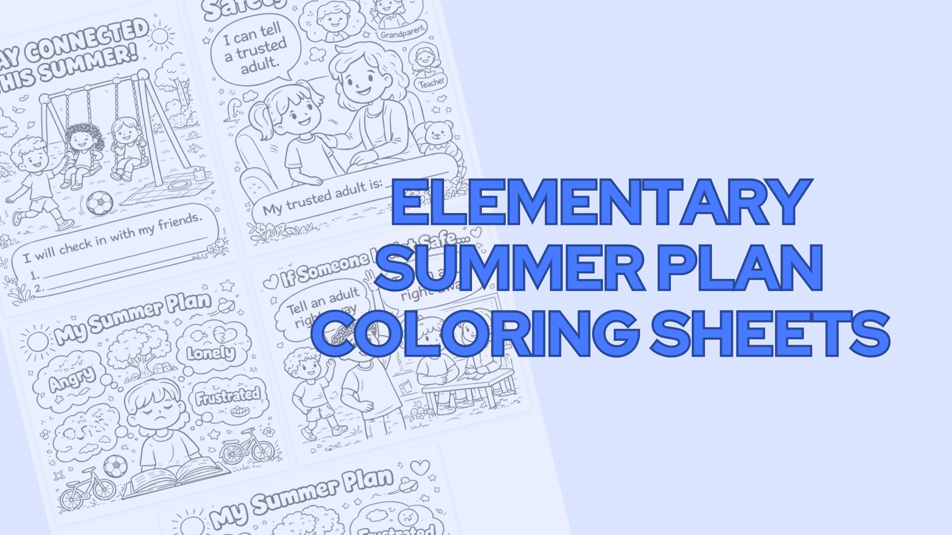 Elementary Coloring Sheet Download