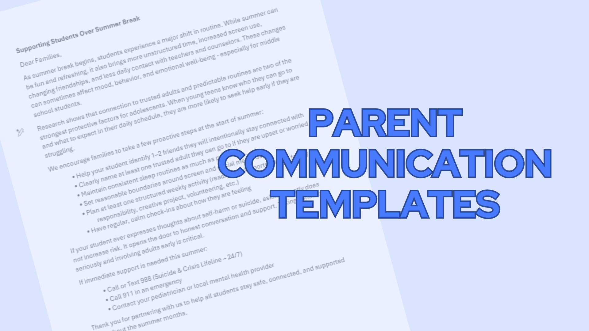 Parent Communication Template Download
