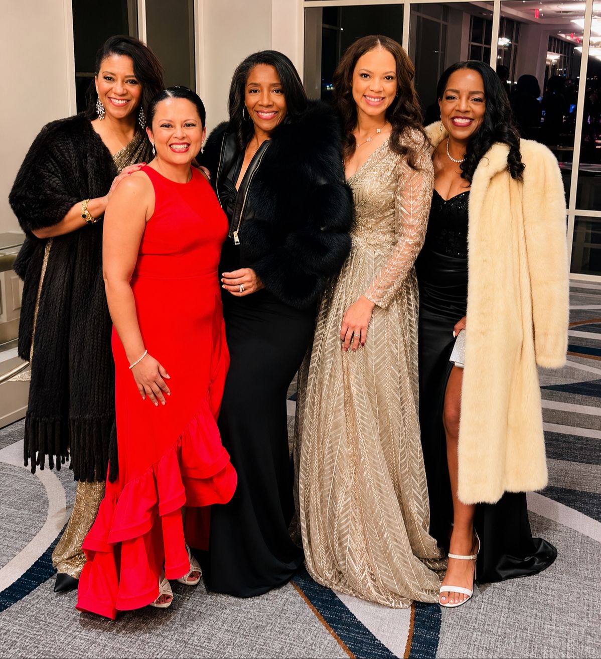 Women of Gather & Shine at a formal gathering