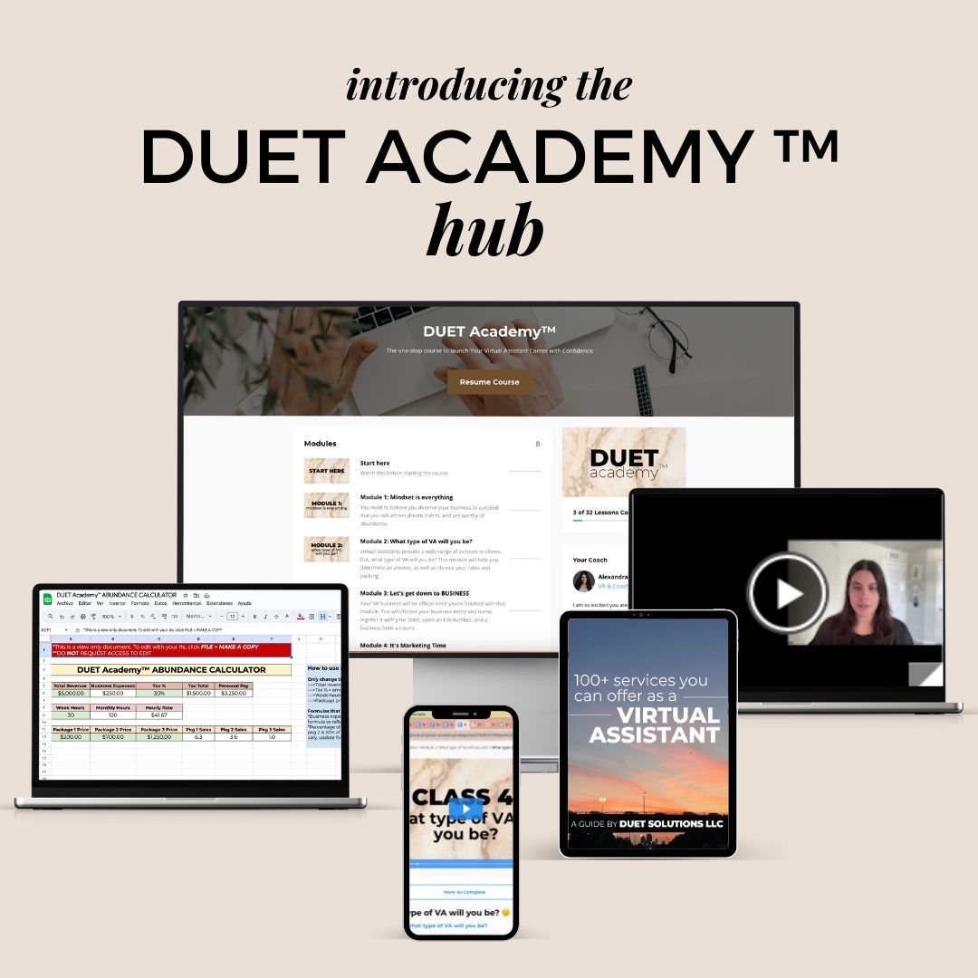 introducing the duet academy hub