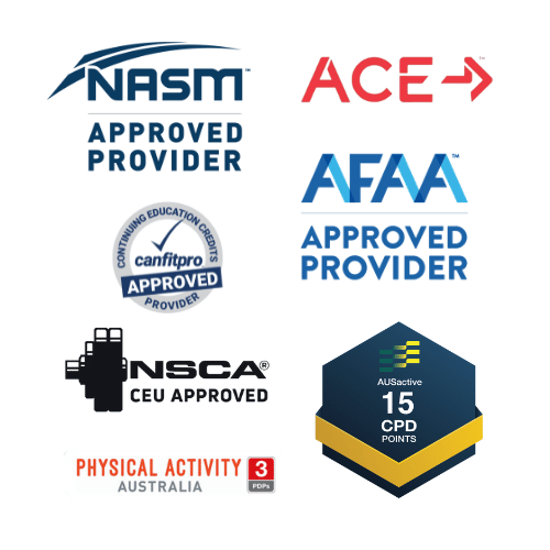 Prenatal fitness course providers ACE AFAA ISSA NASM