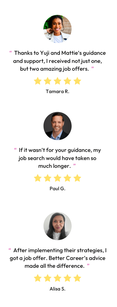 Three testimonial quotes horizontal