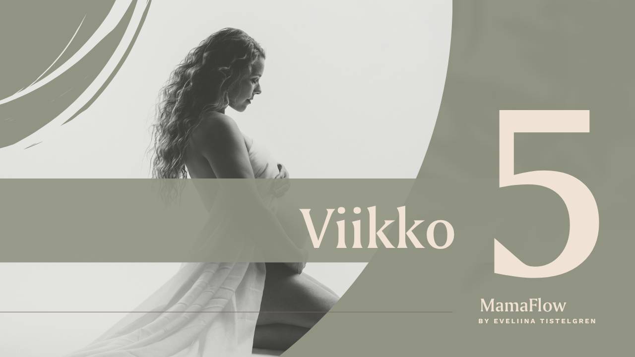 äitiys ja raskausajan verkkokurssin moduuli 5 kansikuva