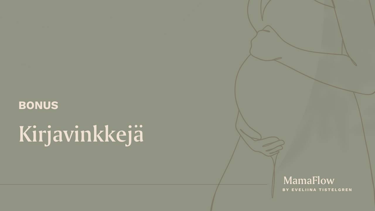 äitiys ja raskausajan kirjavinkkejä bonuksen kansigrafiikka