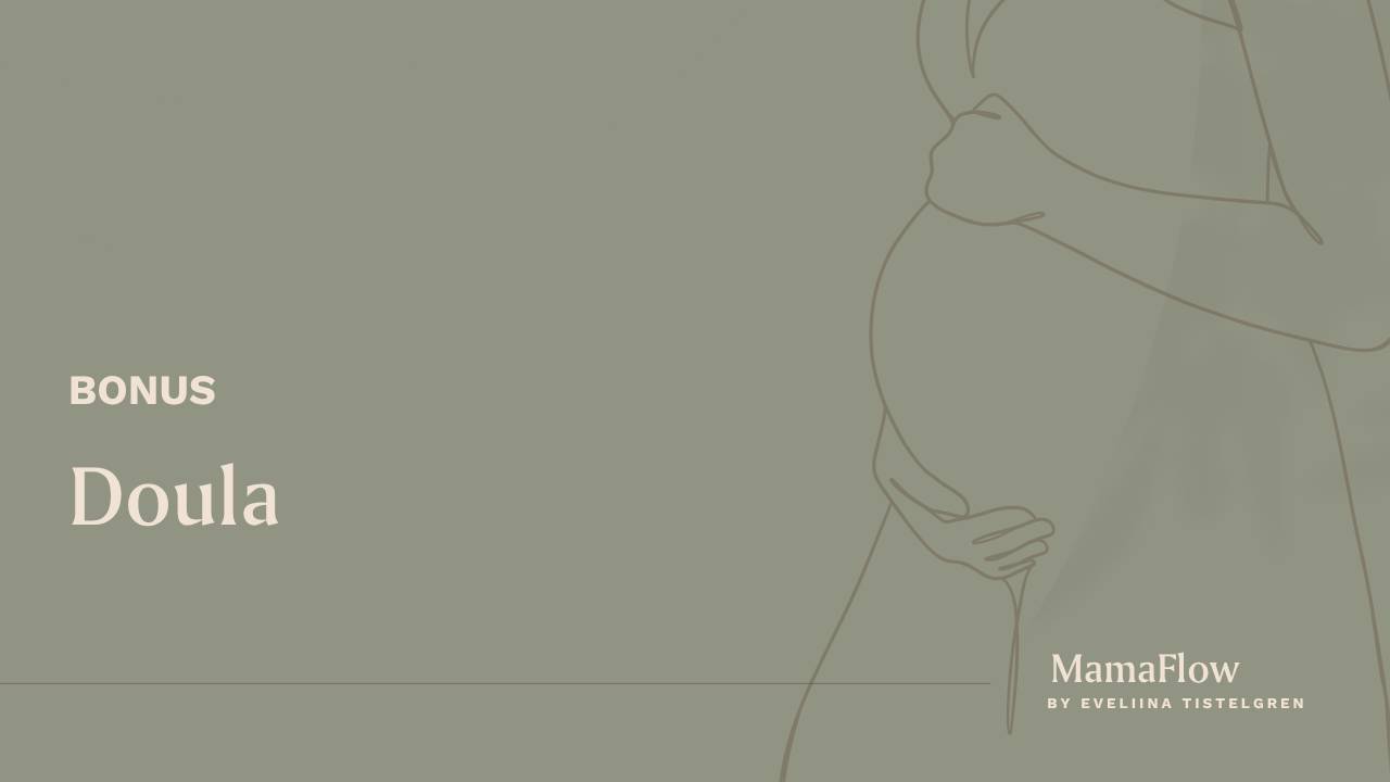 doula ja oma kätilö -bonuksen kansigrafiikka