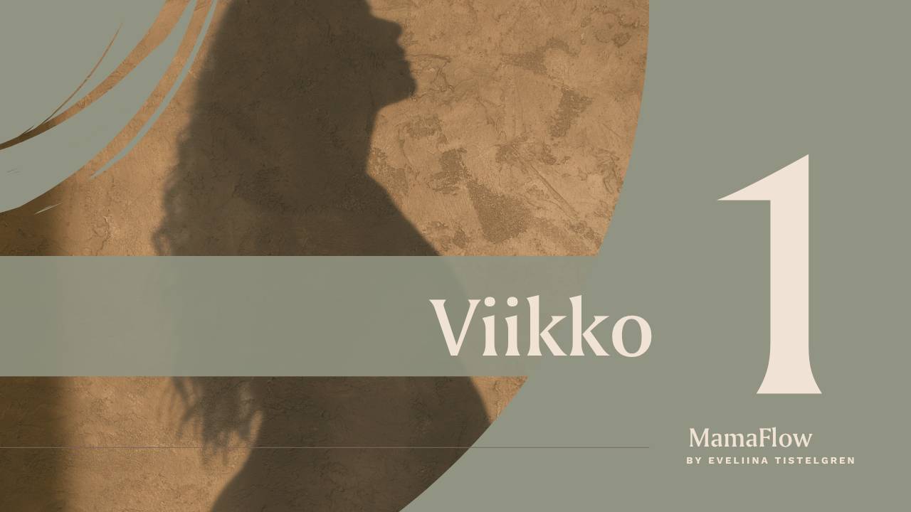 äitiys ja raskausajan verkkokurssin moduuli 1 kansikuva