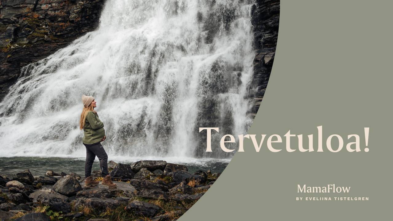 äitiys ja raskausajan verkkokurssin tervetuloa kansikuva