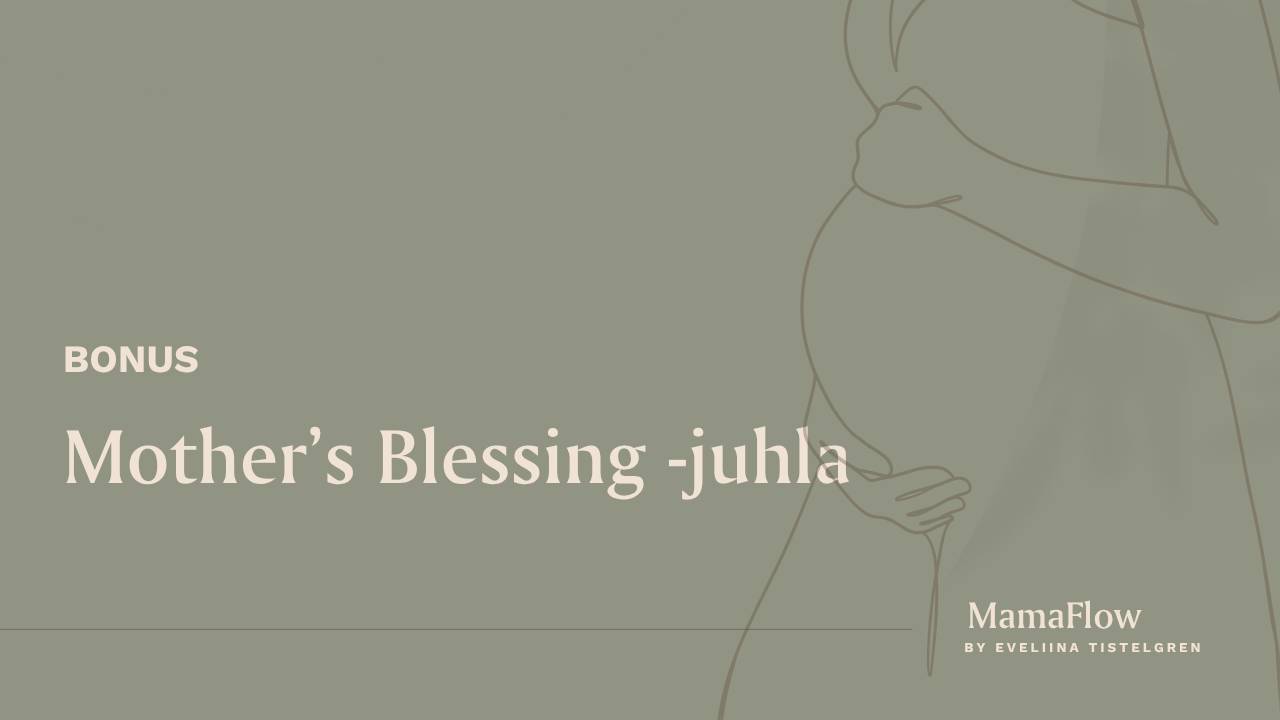 Mother's belssing -juhla kurssibonuksen kansigrafiikka