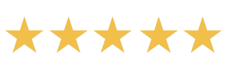 viisi roosaa tähteä