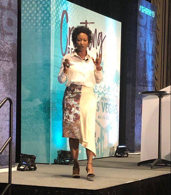 S. Renee Smith speaking at SHRM