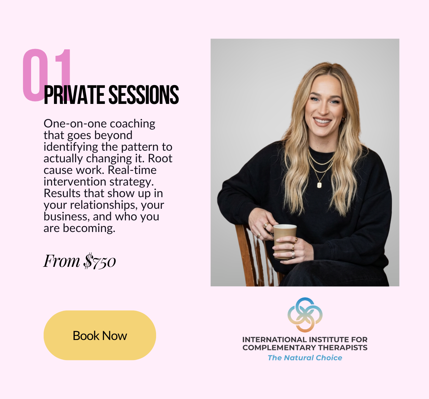 One-on-one coaching that goes beyond identifying the pattern to actually changing it. Root cause work. Real-time intervention strategy. Results that show up in your relationships, your business, and who you are becoming.