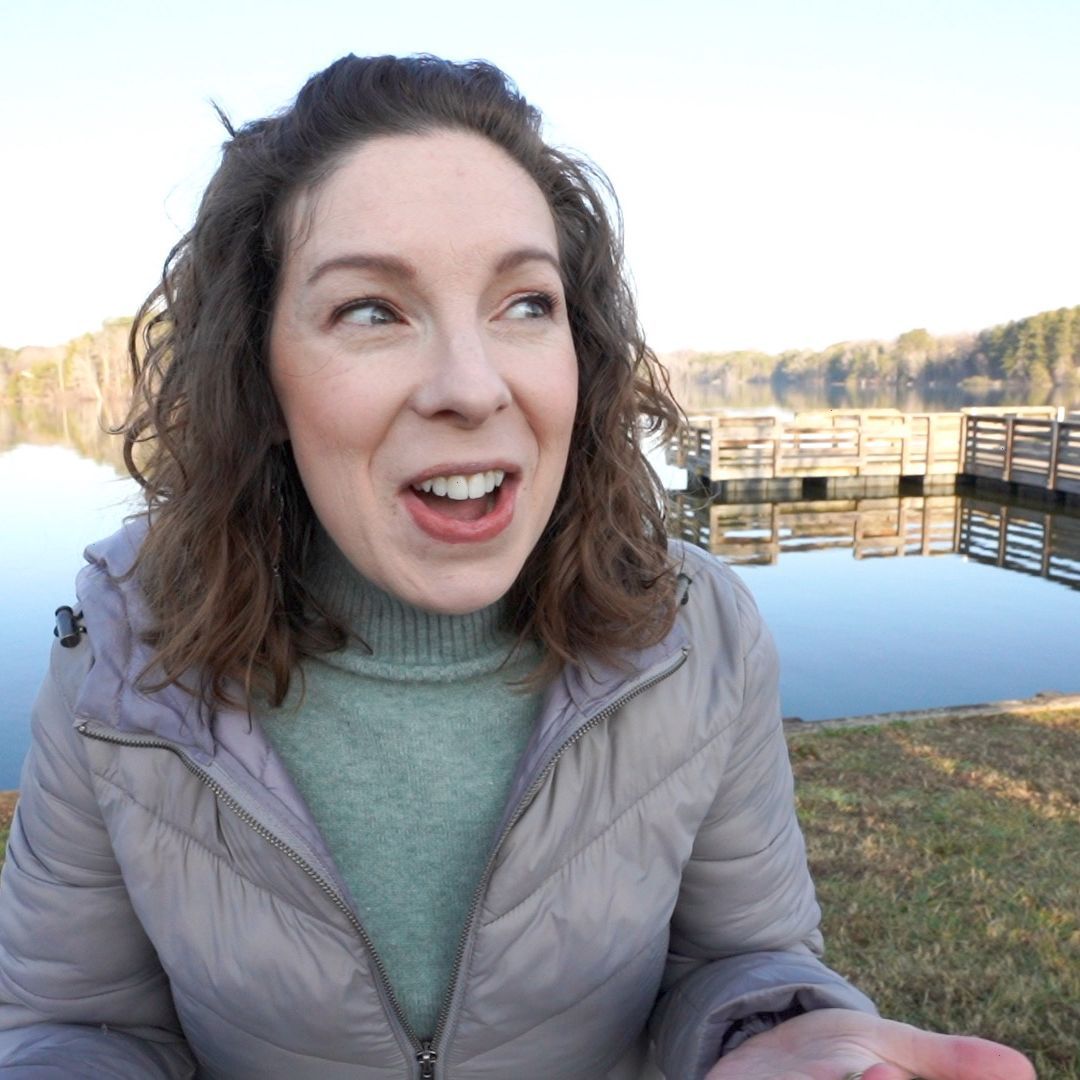 about_heather mays intuitive artist animal communicator medium channeler_woman in gray coat at lake