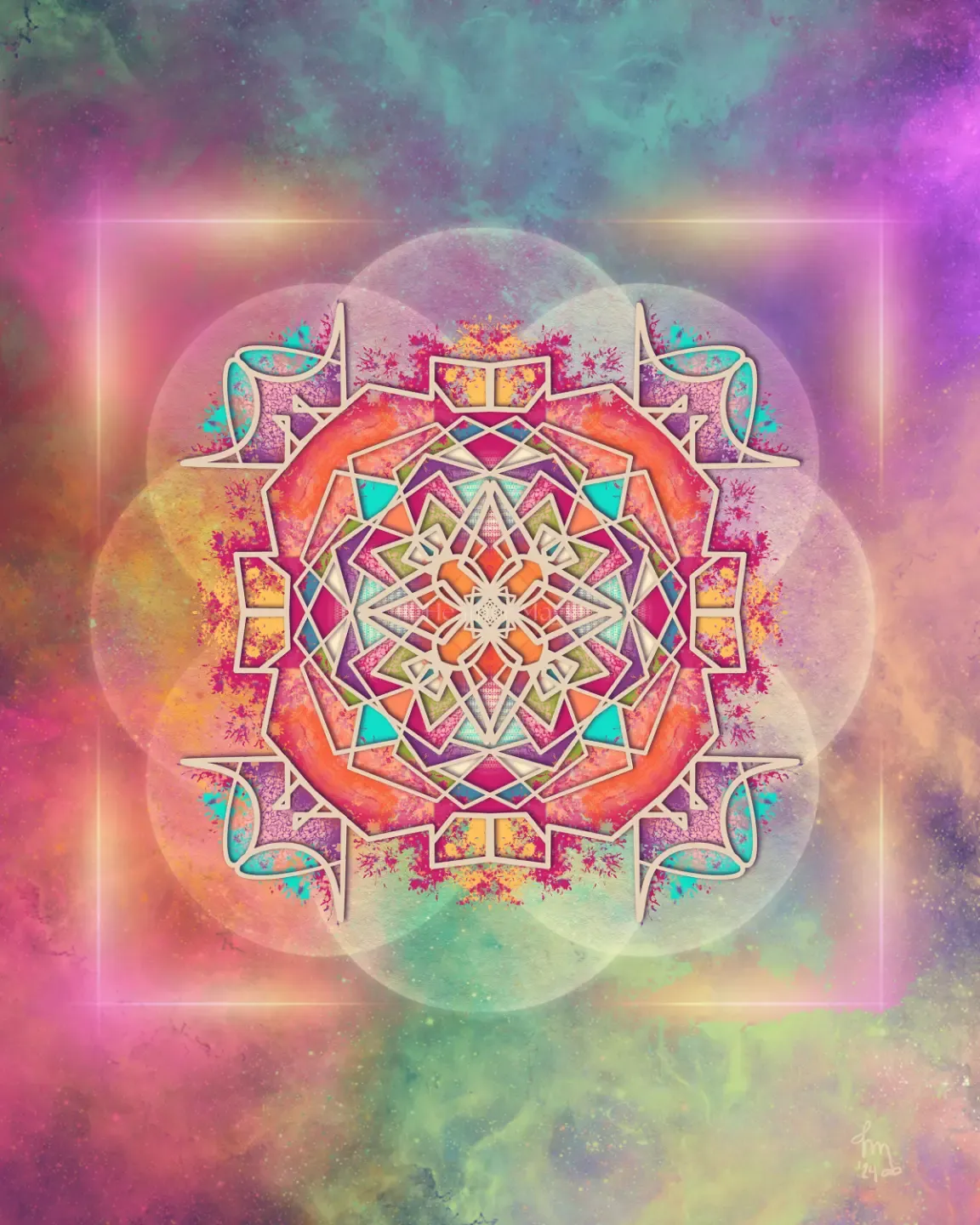 digital geometric painting