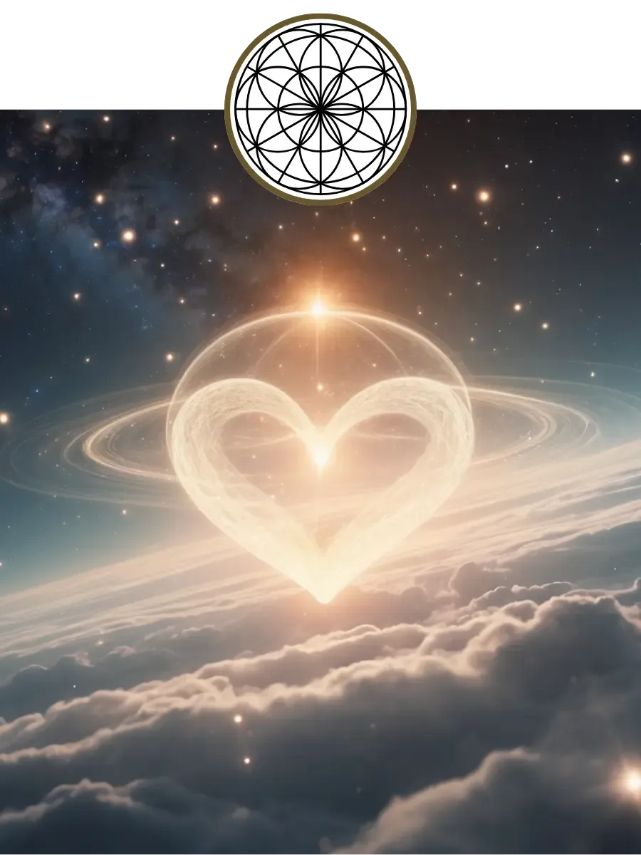 mediumship spirit guides channeler channeling heart about the clouds in space